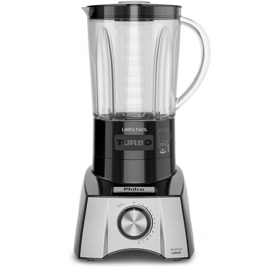 Liquidificador Philco 12 Velocidades Sem Filtro 1400w De Potencia Limpa Fácil 127v